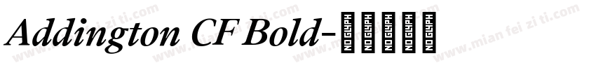 Addington CF Bold字体转换